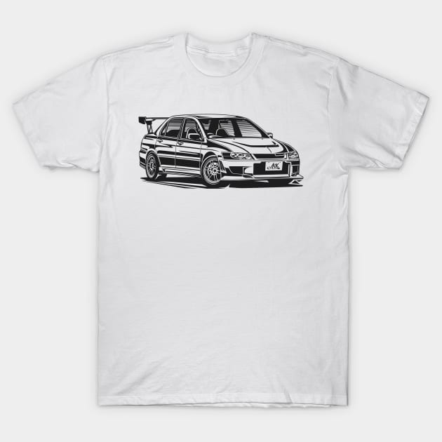 EUROBEAT INTENSIFIES - LANCER EVO CT9A full-body version T-Shirt by ARVwerks